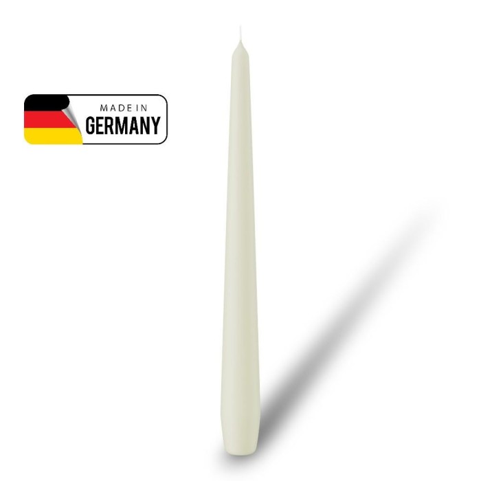 CANDELA CONICA 25X2.5CM PANNA